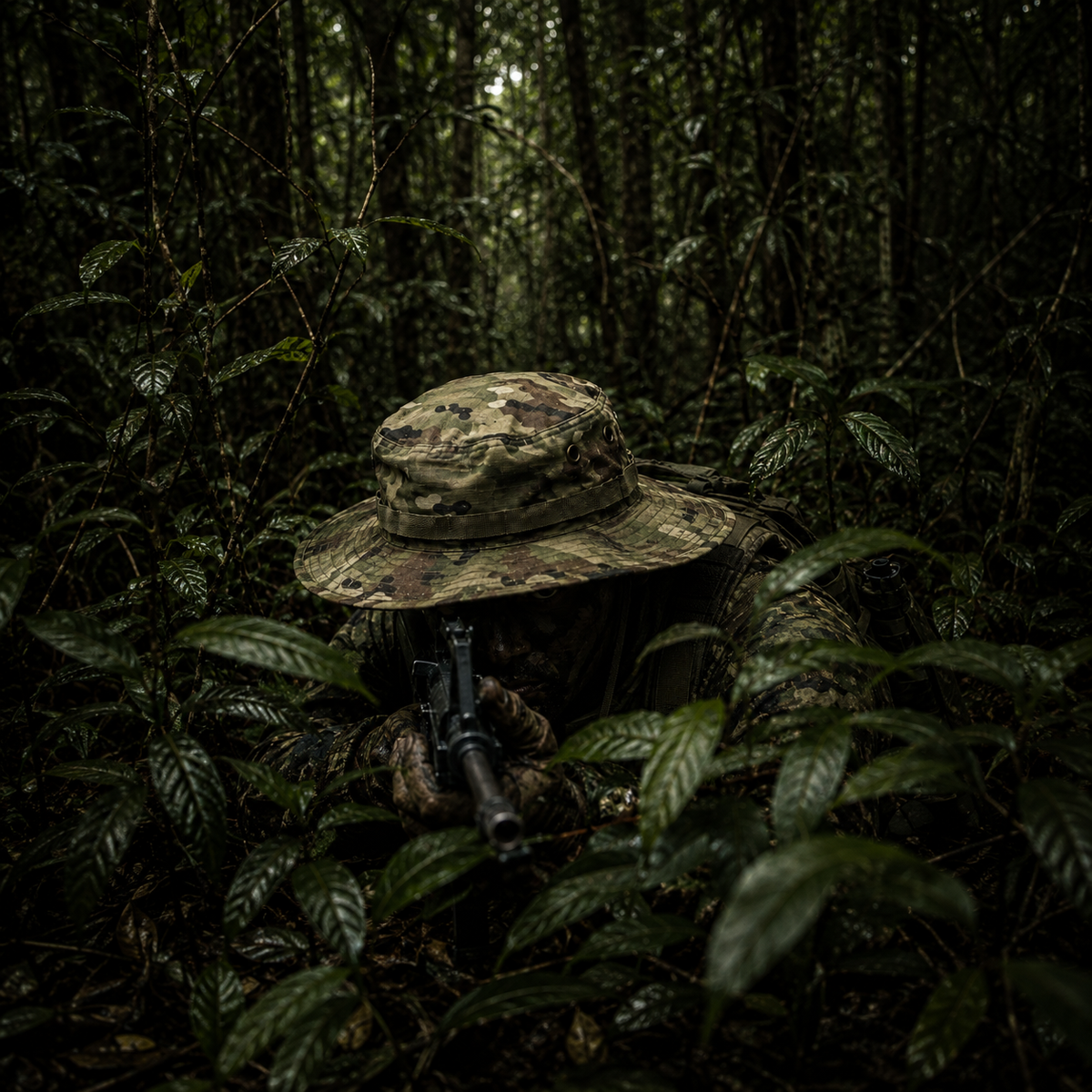 Chapeau militaire camouflage