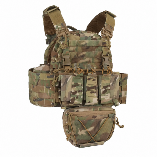 Gilet tactique porte-plaques — Camouflage Multicam