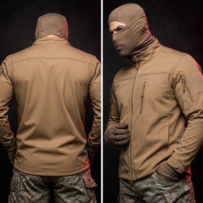 Veste militaire col montant