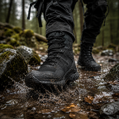 Bottes militaires montantes